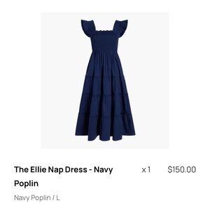 Hill House Blue Smocked Tiered Sundress